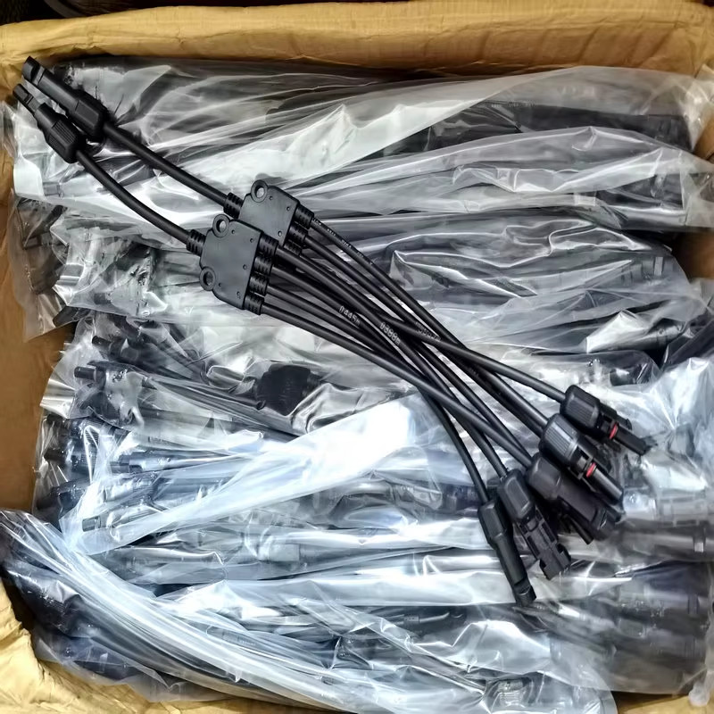1Pair 4Y Solar Style Y Branch Adapter Connectors 1 to 4 Male and Female Panel Ca