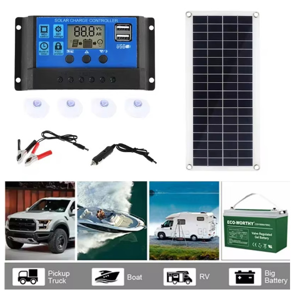 1000W Solar Panel 12V Solar Cell With 60A 100A Controller Solar Charge