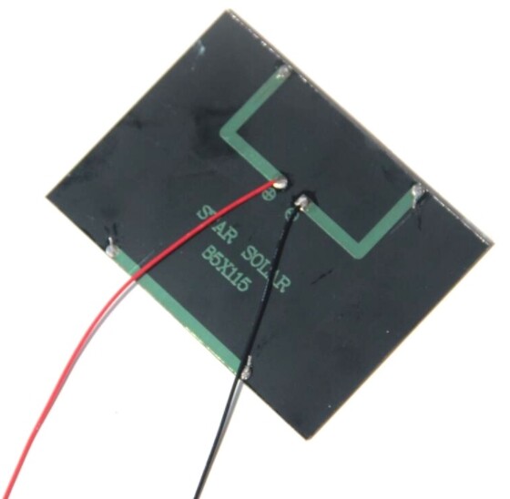 1.5W 12V solar A-grade polycrystalline silicon panel connected red black wires