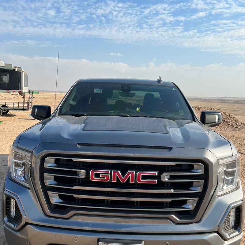 Lensun 85W 12V Hood Flexble Solar Panel for GMC Sierra 1500 (2019-2022) Protect