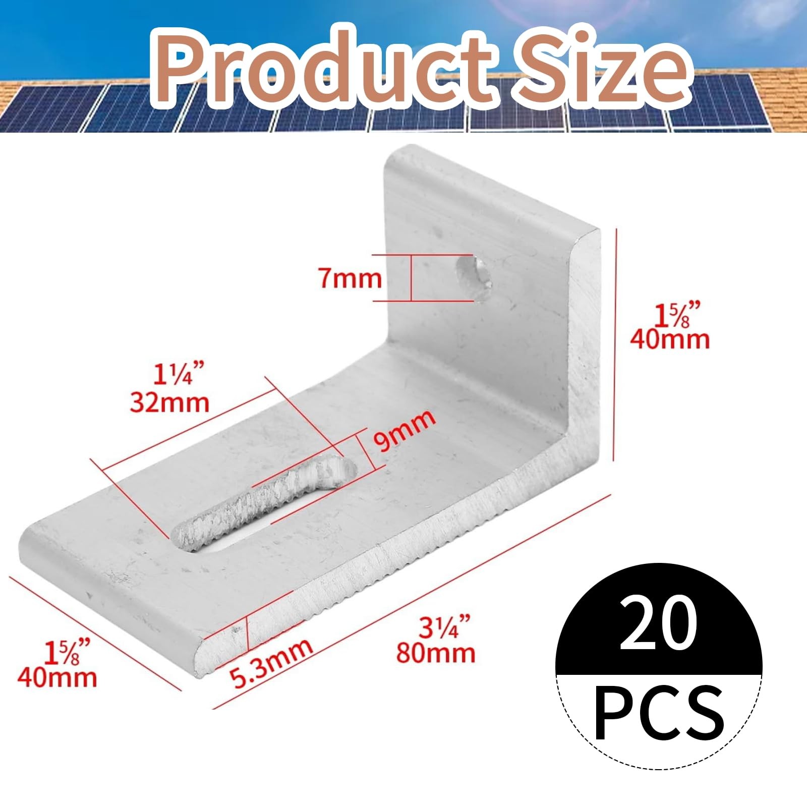 L Foot Solar Mount,Aluminum Alloy Photovoltaic Solar Panel Mounting L Bracket…