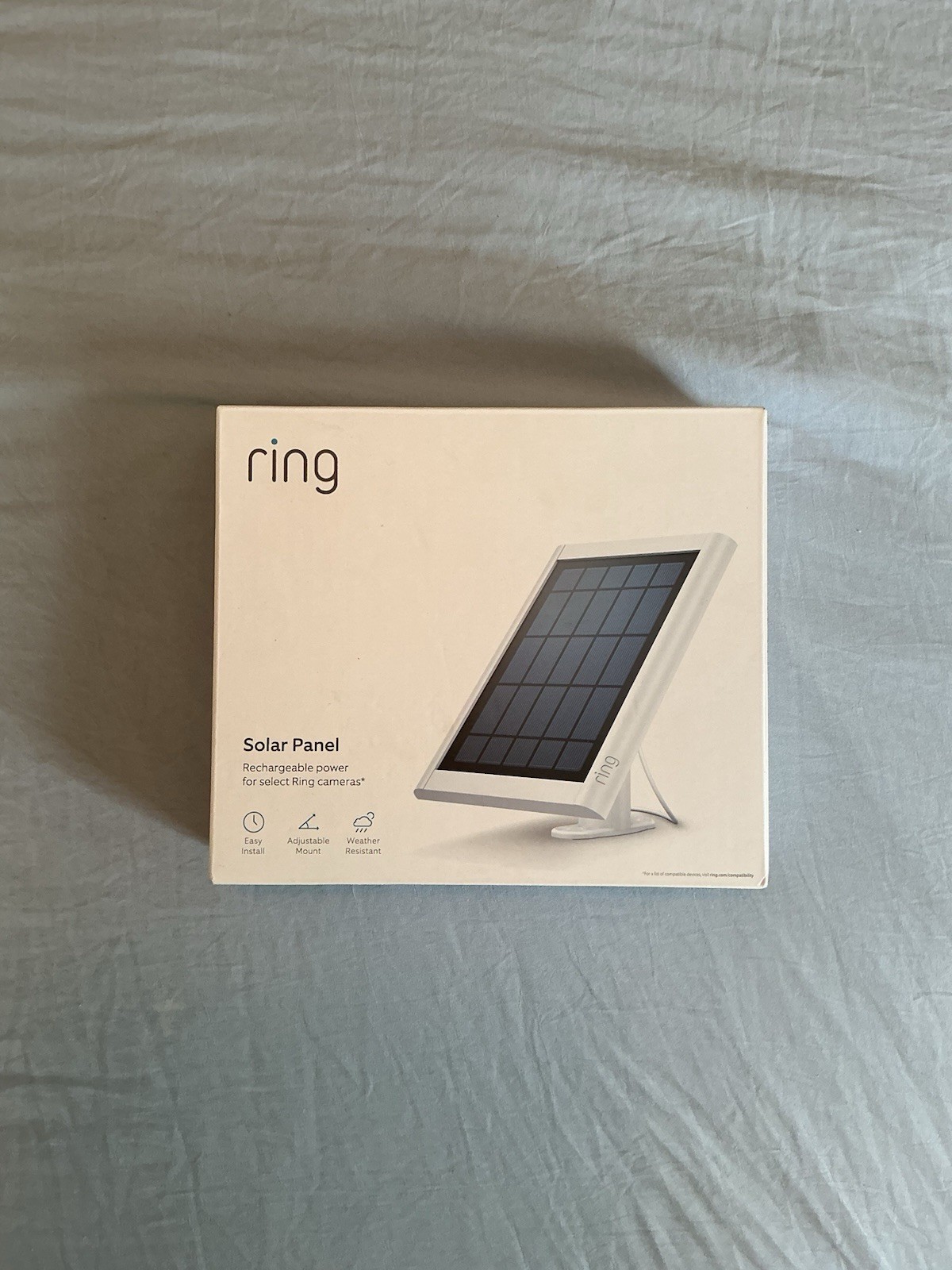 Ring Solar Panel White Gen 2 for Select Ring Cameras Weather Resistant NIB