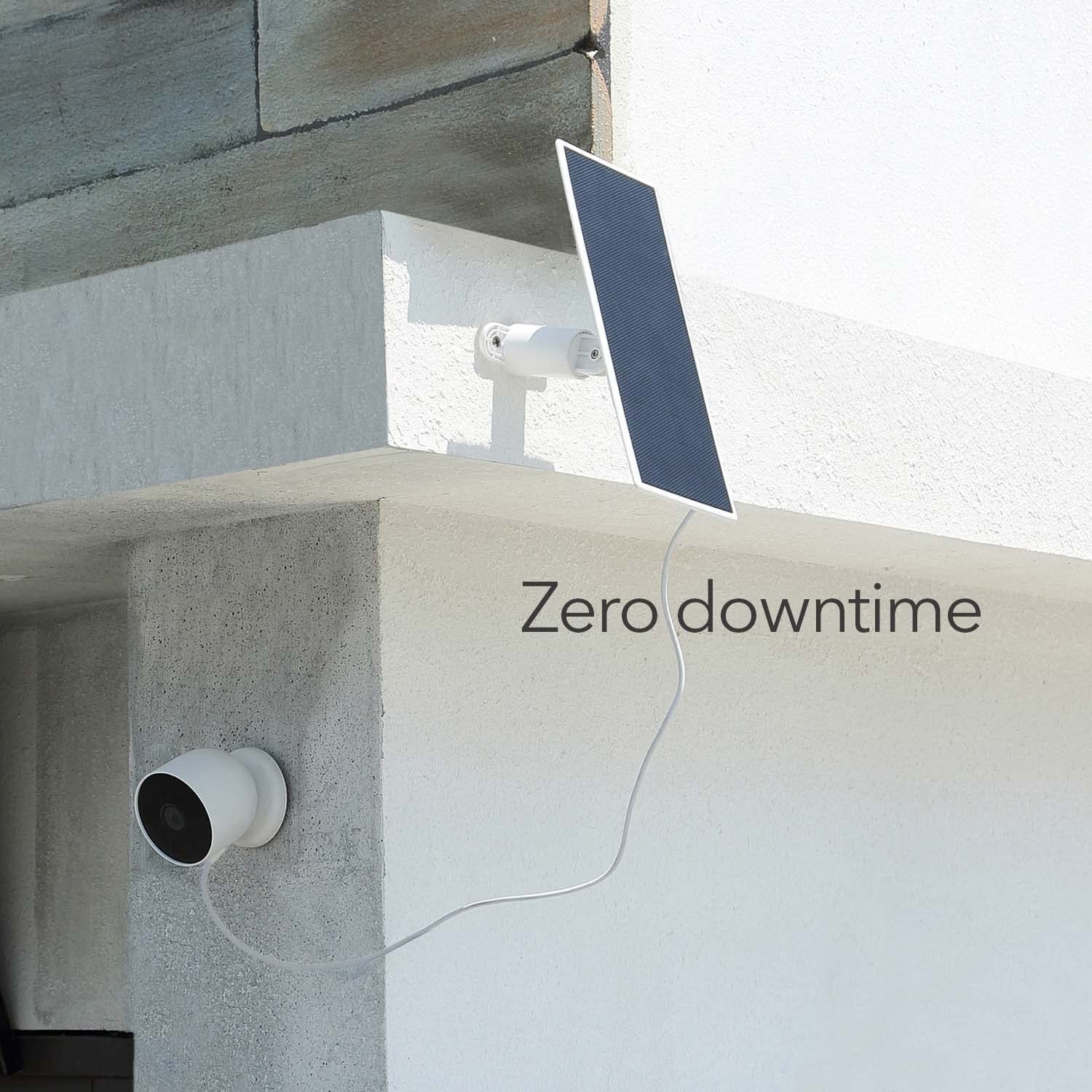 3.5W Premium Solar Panel for Google Nest Cam Outdoor or Indoor, Battery