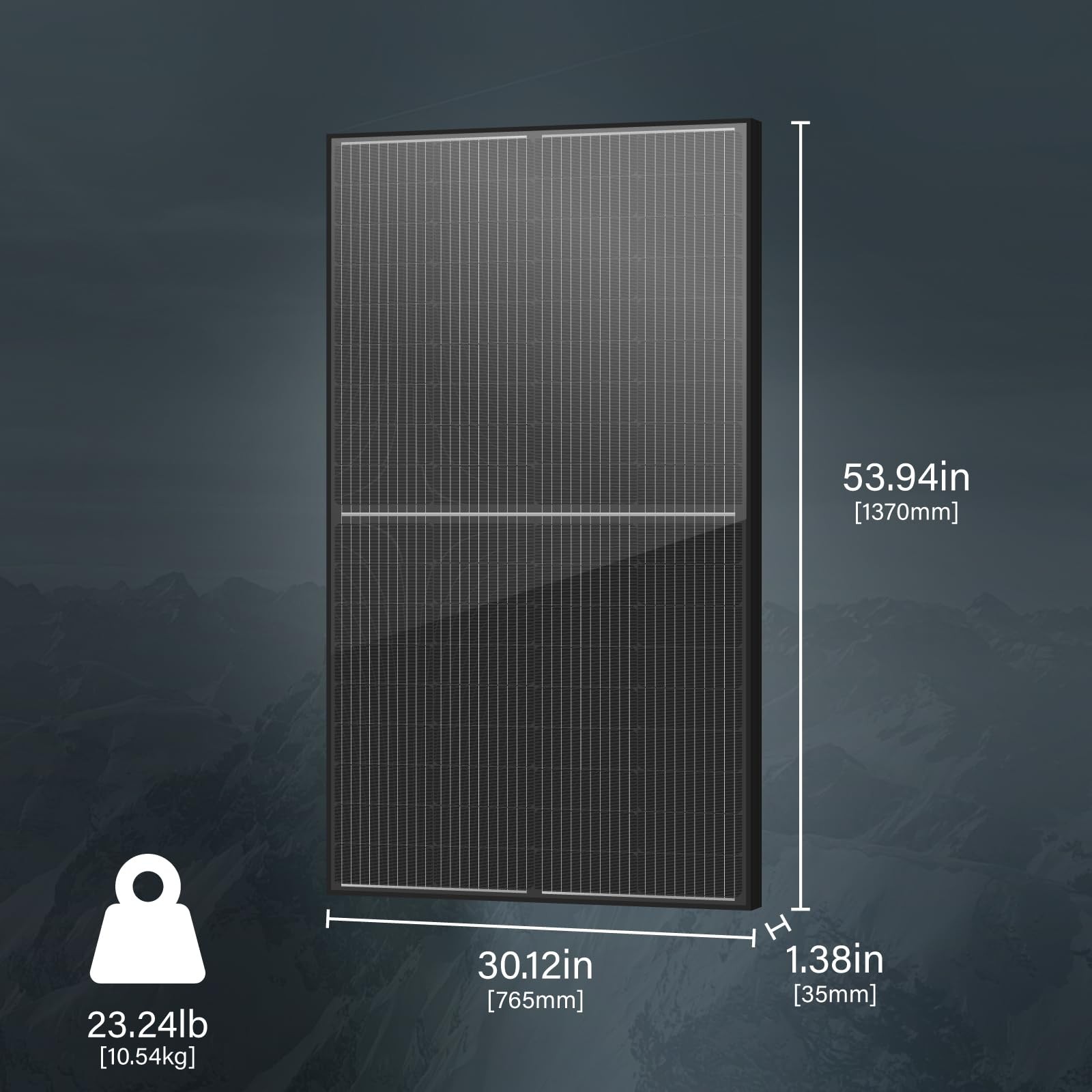 Newpowa Bifacial 200 Watt 12 Volt Solar Panel 10BB Monocrystalline Double-Side 2