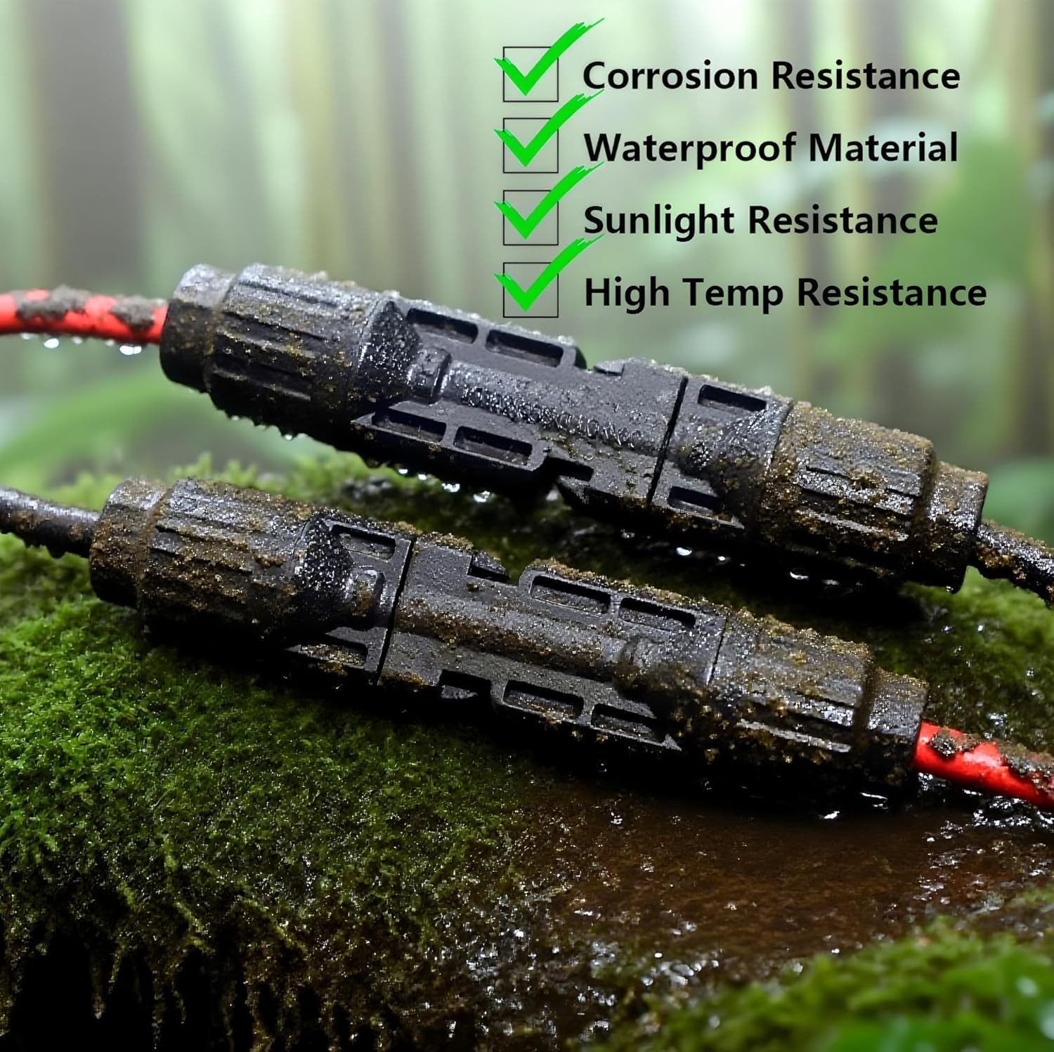 Solar to XT60i Extension Cable 25FT 12AWG Compatible with EcoFlow Delta