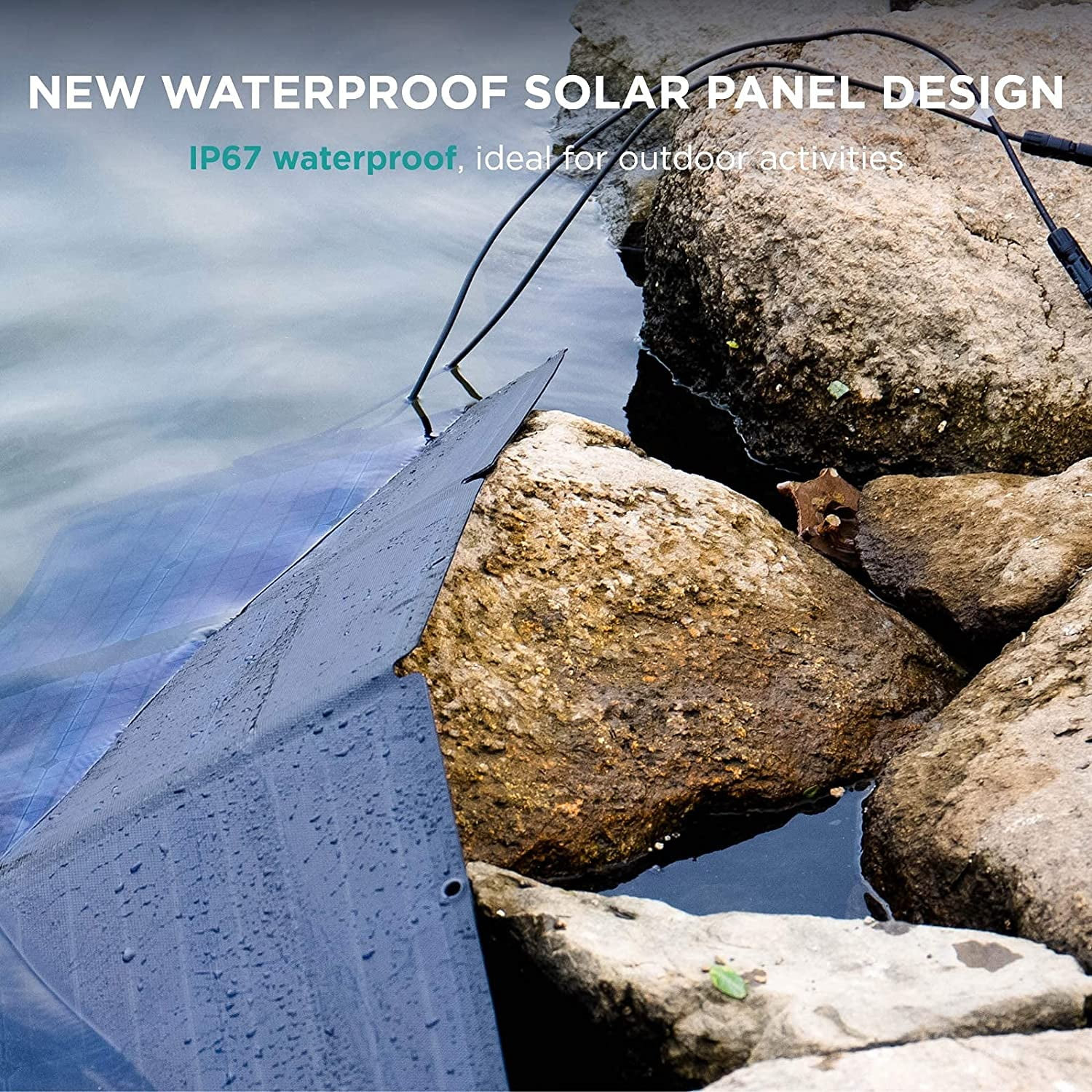 160W Portable Solar Panel for Power Station, Foldable Solar Charger with Adjusta