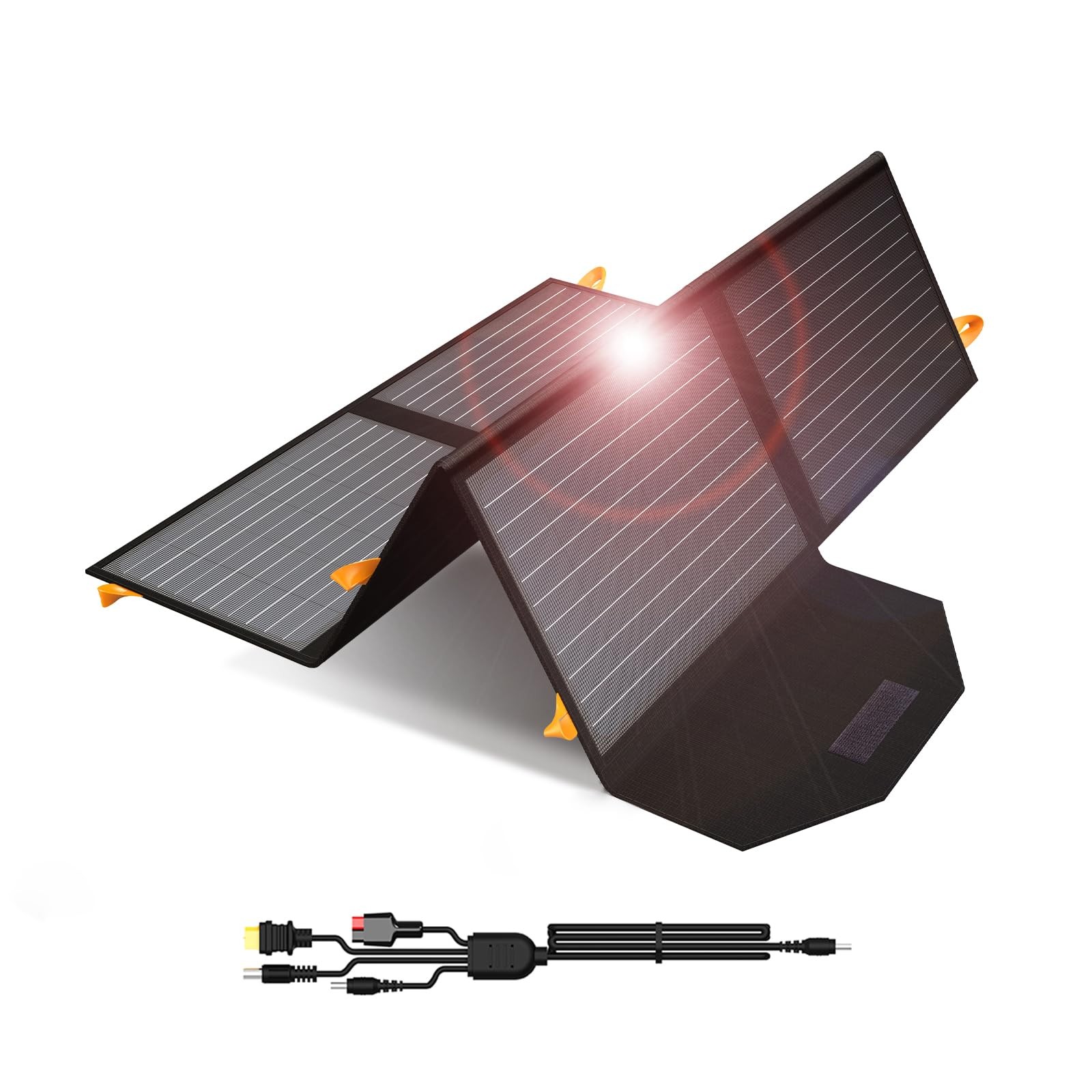 Portable Foldable Solar Panel 60W IP65 USB C QC3 0
