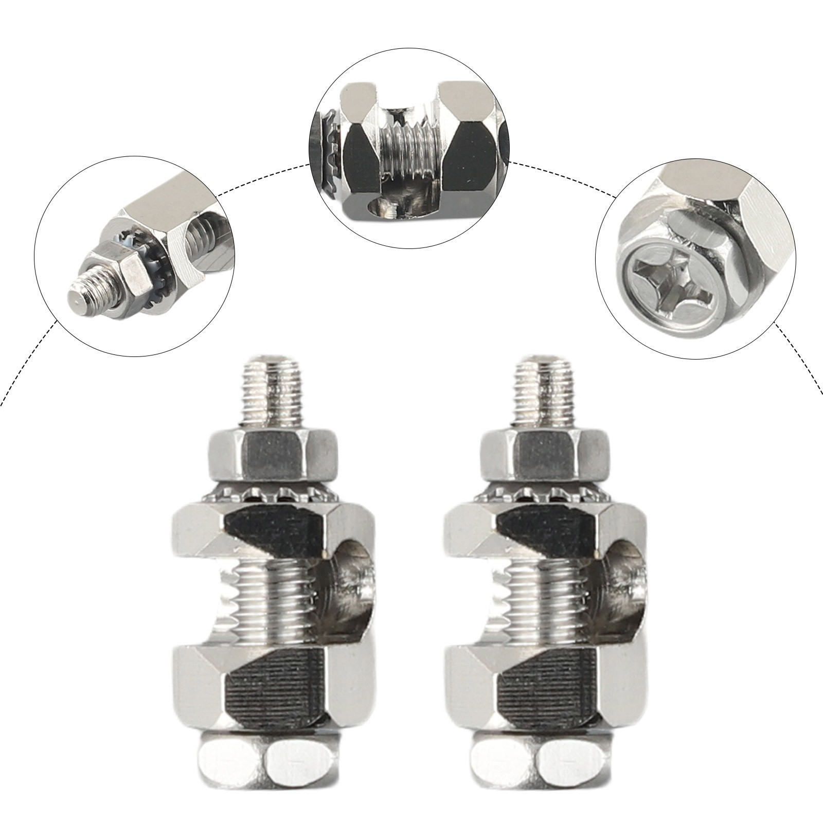 2X Solar Grounding Lug Solar Panel Fasteners Wire Clip Protection Grounding
