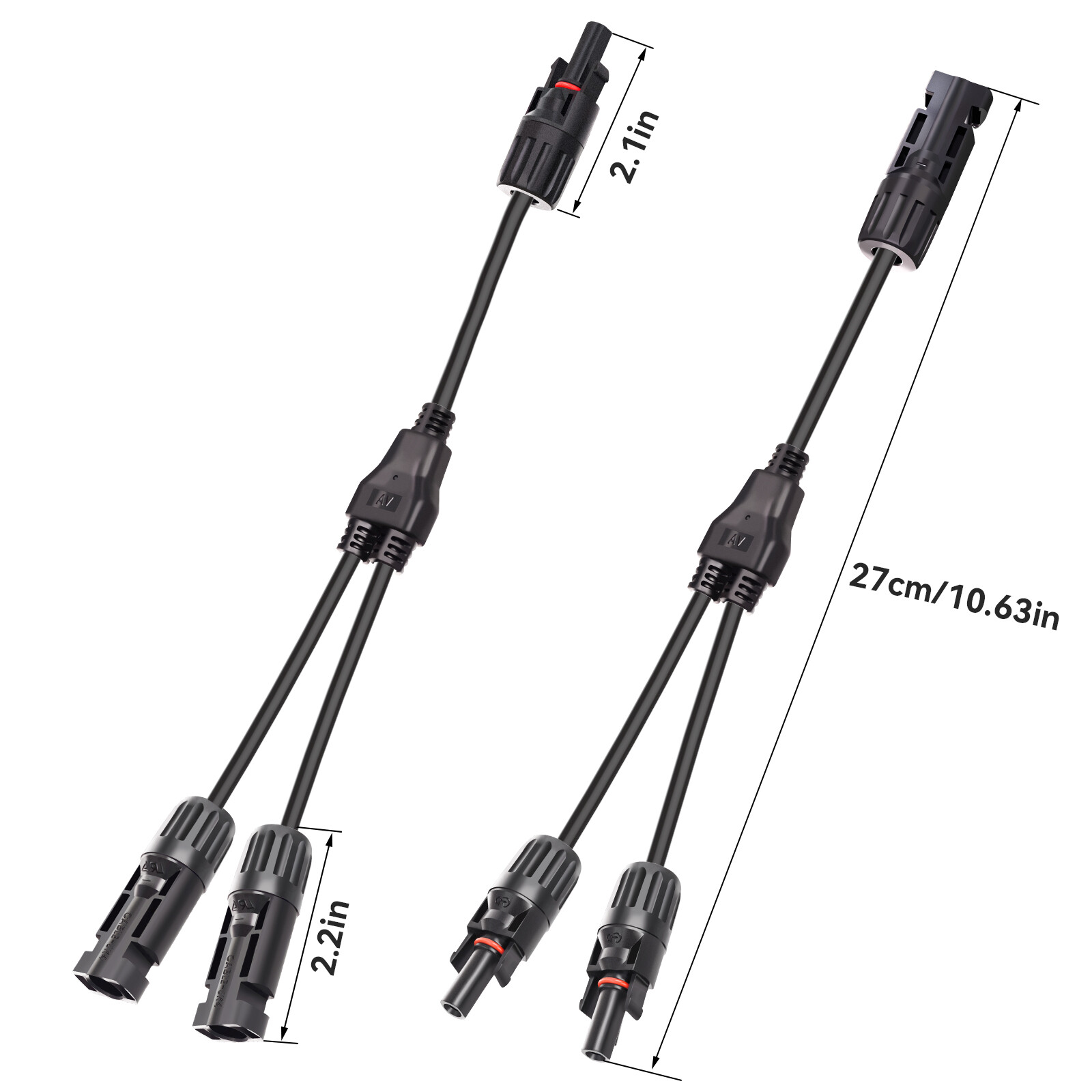 Solar Connectors Y Branch Parallel Adapter Splitter Solar Cable Wire Plug Tool
