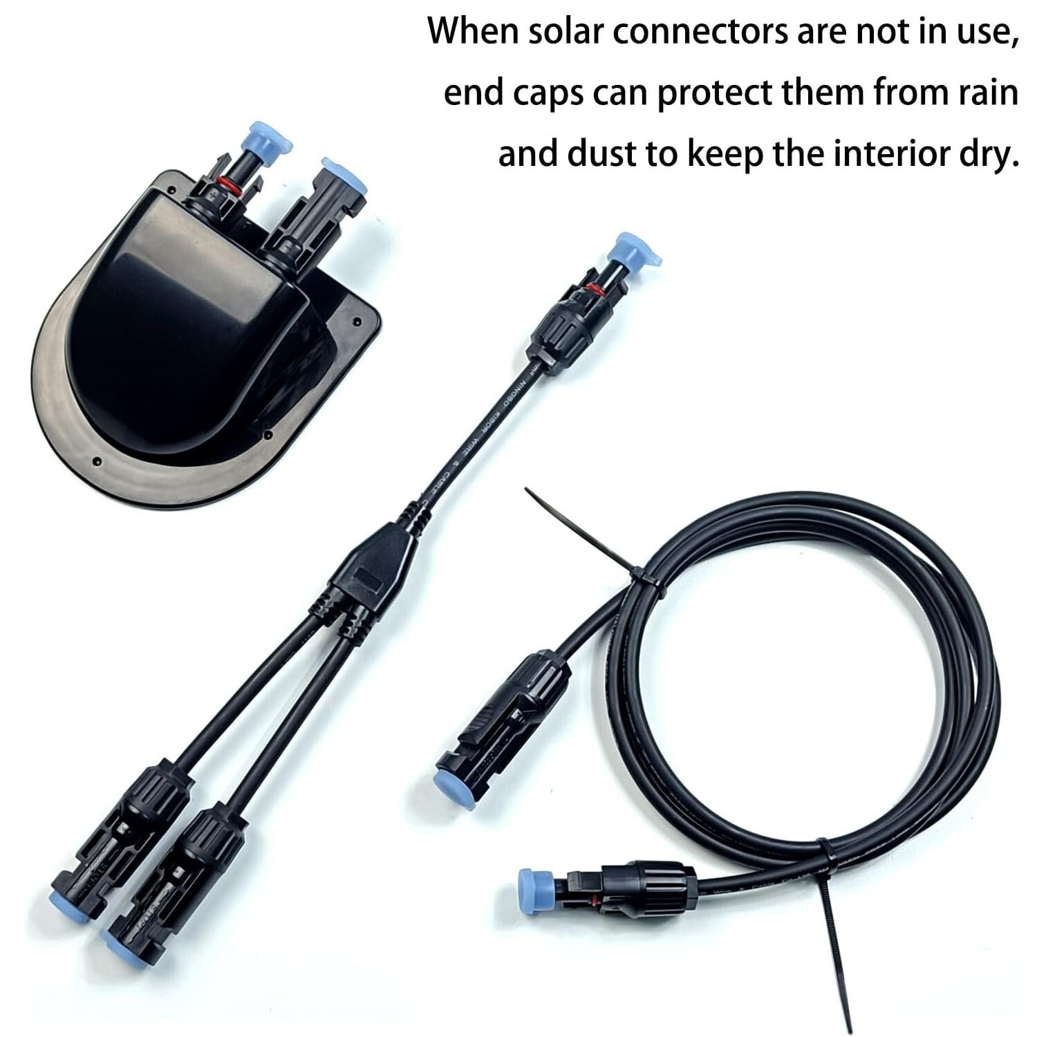 Solar Plug Panel MC-4 Male Female Dust Waterproof Weather Resistant Cap Cover