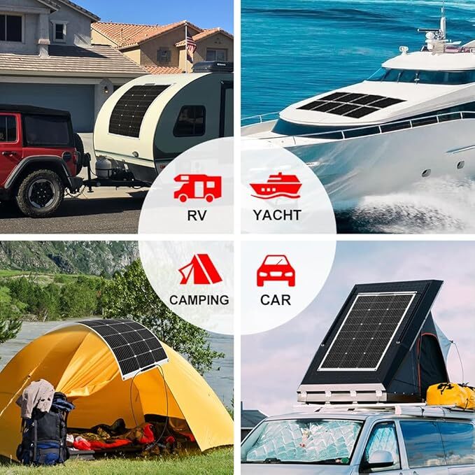 300 Watts Solar Panel Kit 40A 12V Battery Charger w/ Controller Caravan Boat US