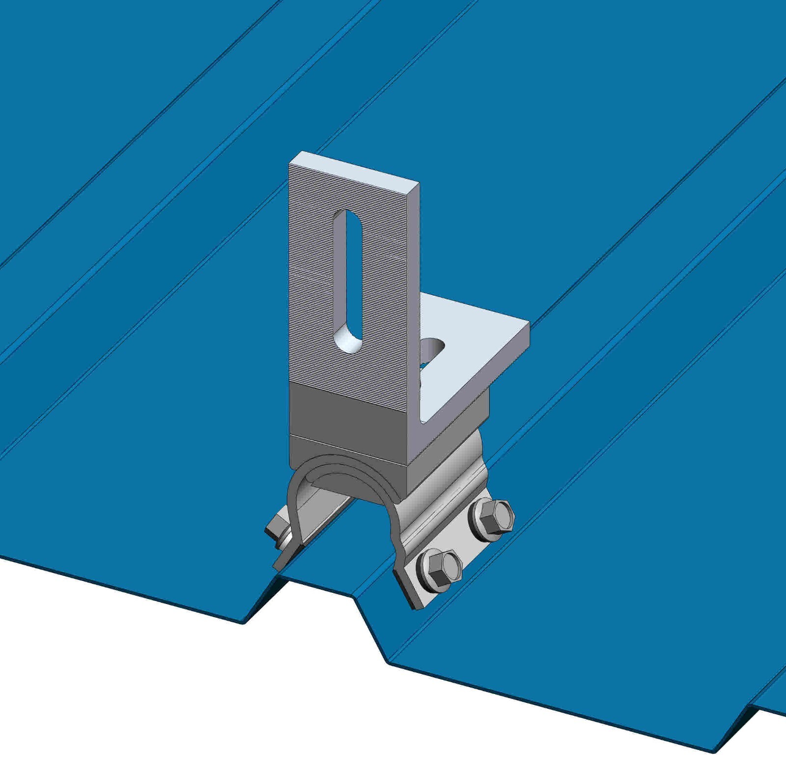 MageBracket RH or RL Trapezoidal R-Panel Metal Roof Solar Install Mount Bracket
