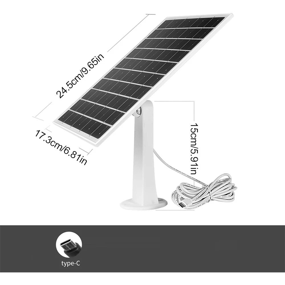 Solar Panel for Ring Spotlight Camera/Stick Up Cam Battery Charger 8W 5V Output