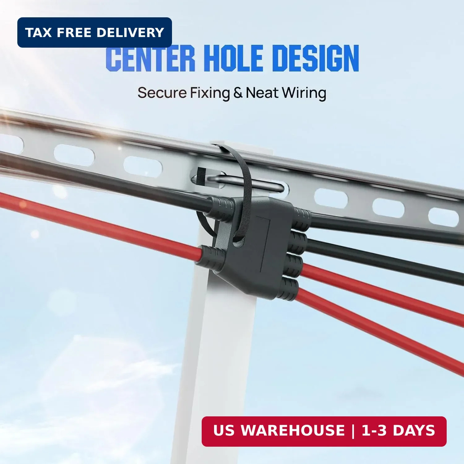 ECO-WORTHY Integrated Solar Connector 2-4 Y Branch Parallel PV Adapter Cable Wir