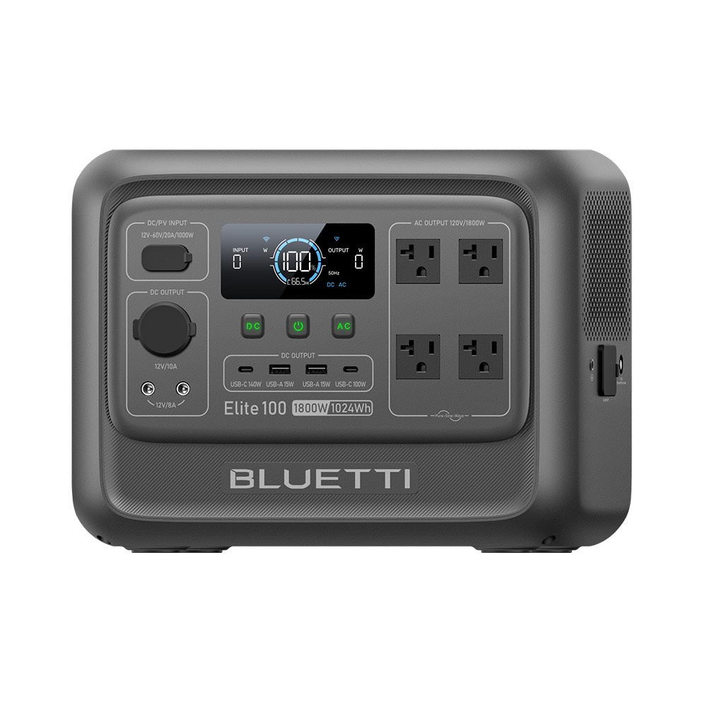 BLUETTI Elite 100 V2 Portable Power Station 1800W 1024Wh LFP for Camping Backup