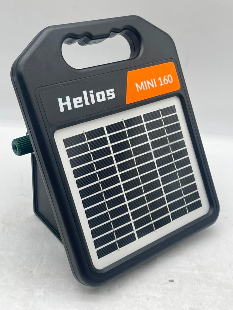 Helios Mini 160 10 Mile Solar Electric Fence Charger Energizer 0.16J Day-USED