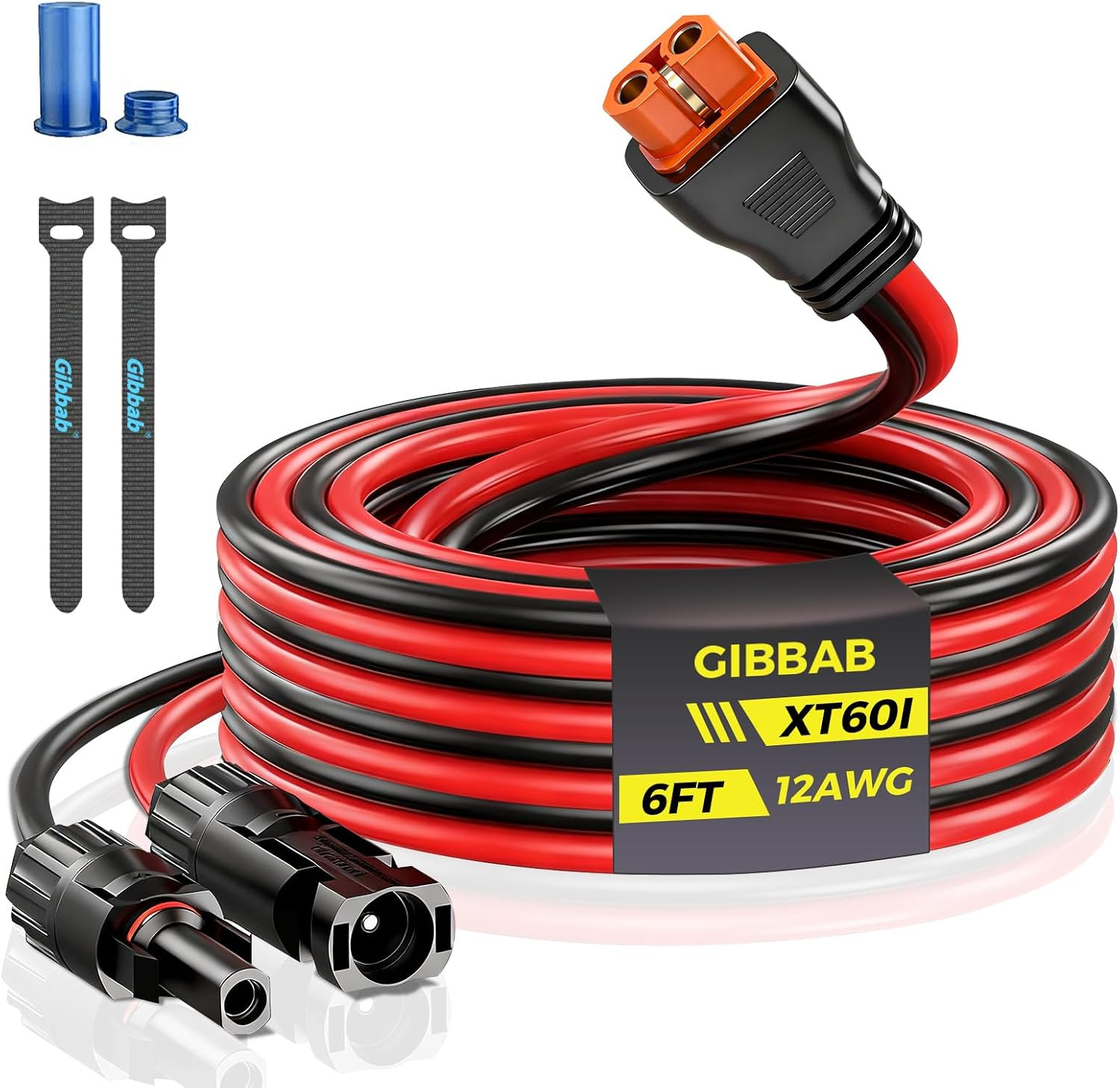 6FT 12AWG Solar to Xt60I, 3 6 10 16 20 25FT Solar Panel Connector to Xt60I-F Ad