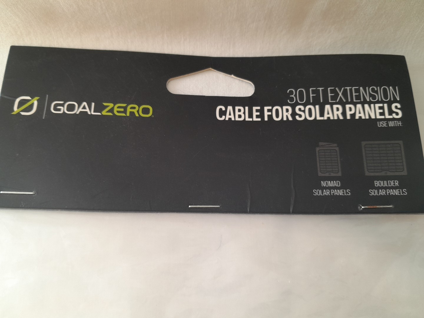 New GOAL ZERO 30 ft EXTENSION Cable for Solar Panels # 98029 Nomad Boulder