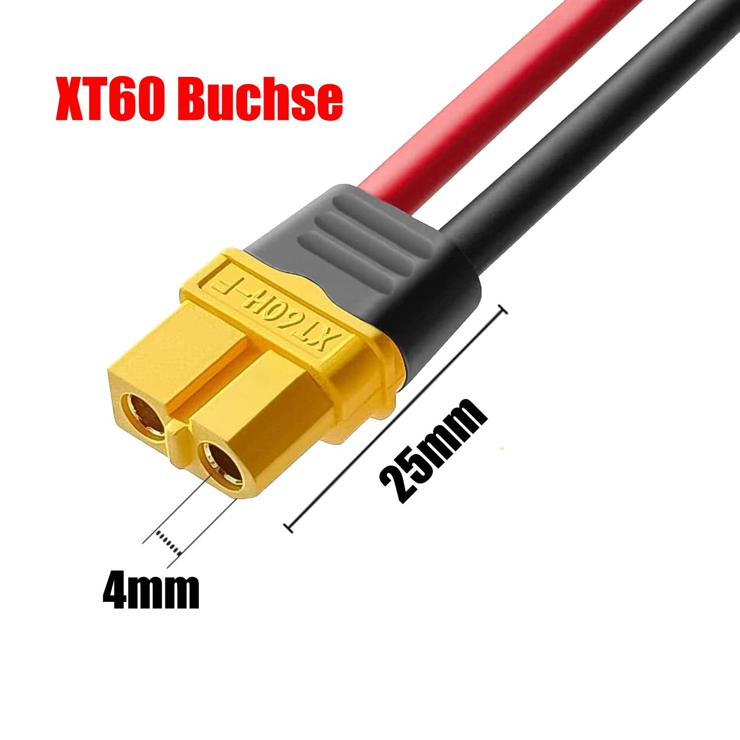 12AWG XT60 Female Male Connector Adapter to Solar Extension Cable Battery Cable