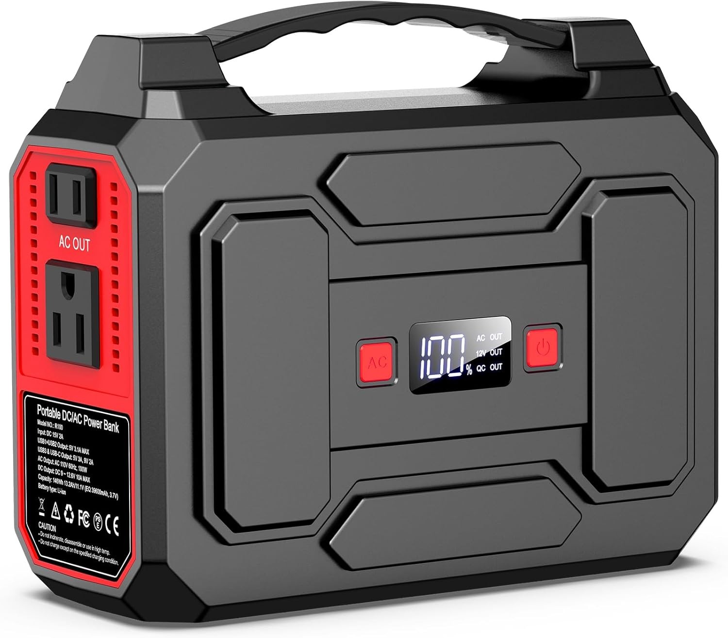 100W Camping Outdoor Portable Solar Generator Power Station with Solar Panel 40W