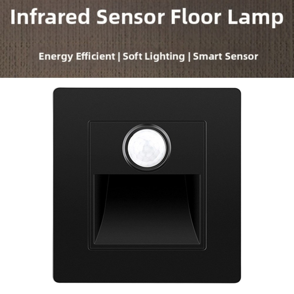 Indoor Motion Sensor LED Stair Light Recessed Wall Light for Safe Stair Use