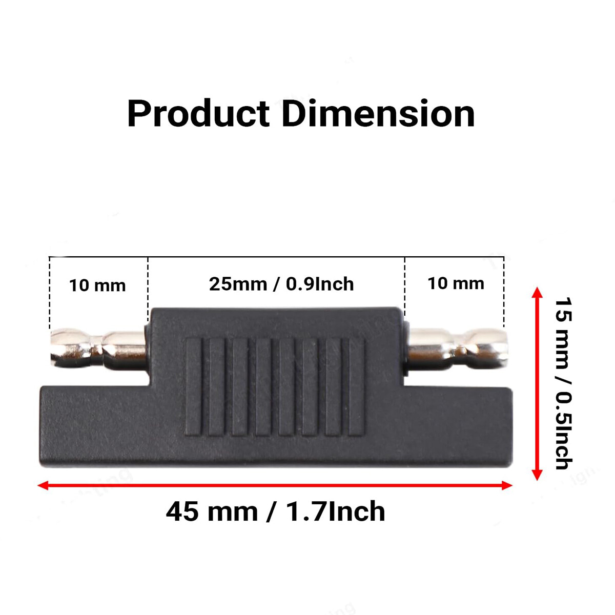 Solar SAE Polarity Reverse Adapter Connectors for SAE to SAE Quick Disconnect