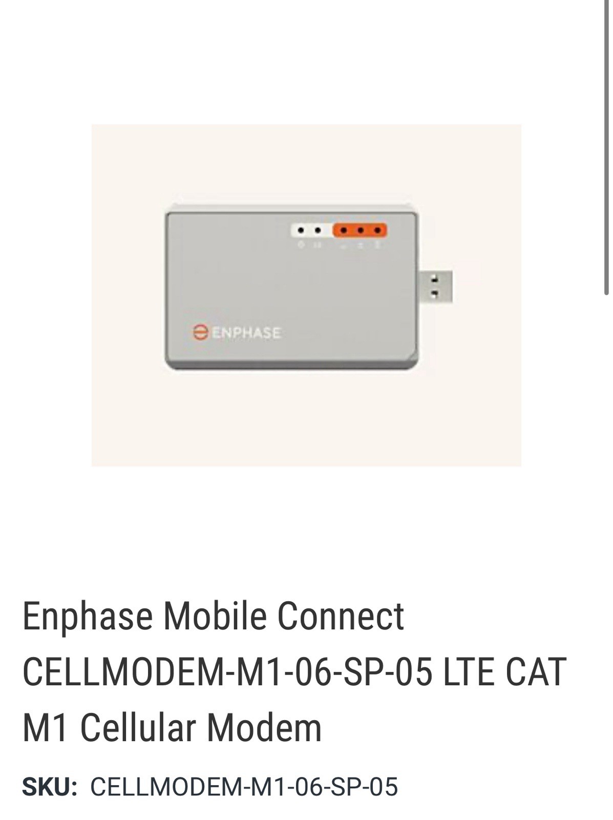 ENPHASE Cell Modem M1-06-sp -05 NEW In Original Box