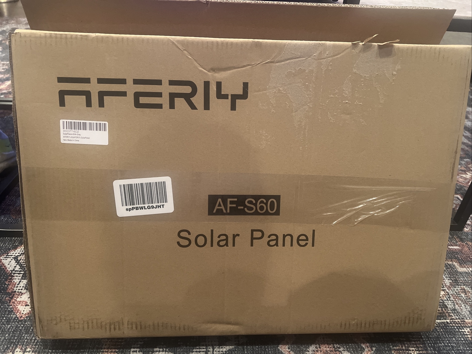 AFERIY Portable Solar Panel 65 Watt for Solar Generator AF-S60 Grey Solarpanel