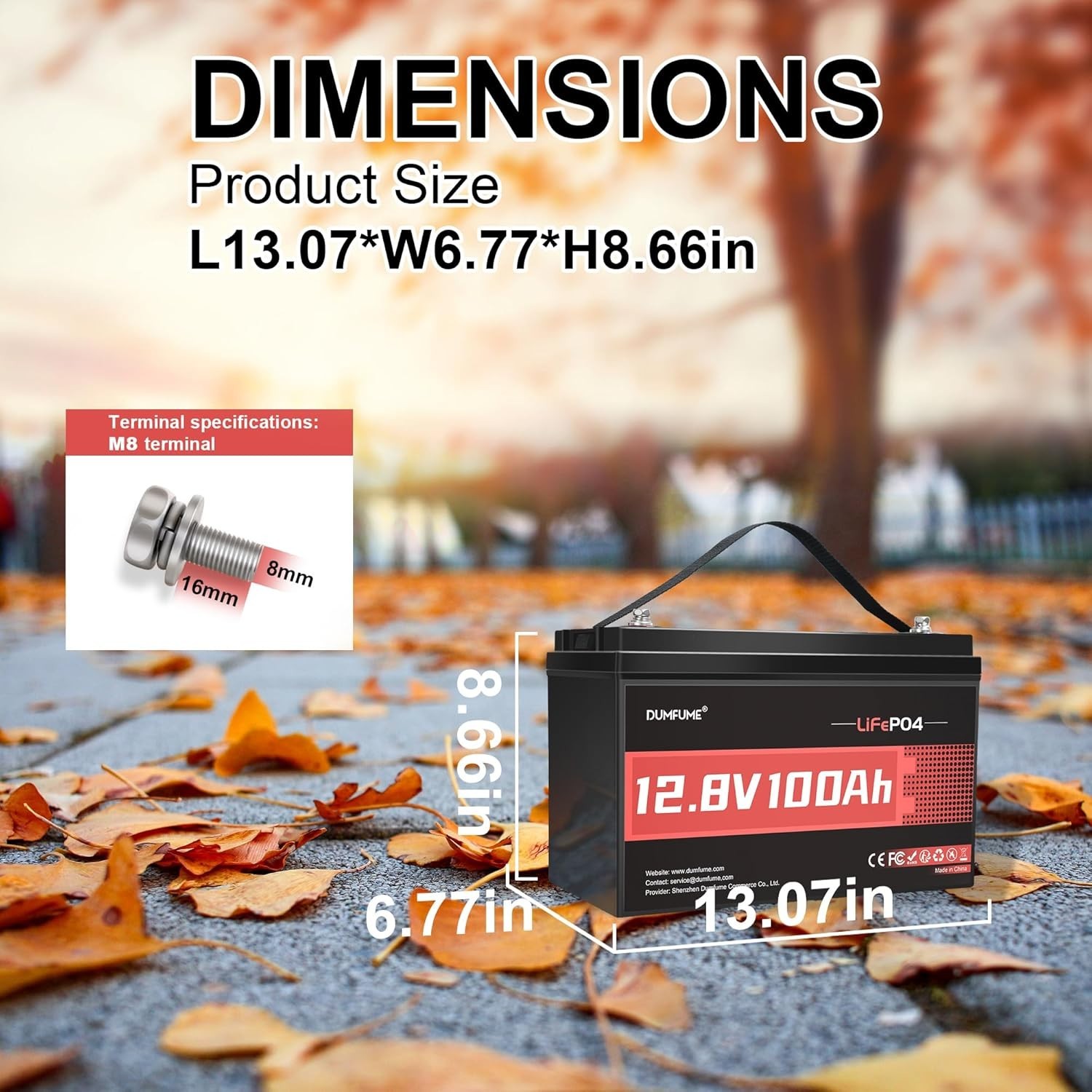 12V 100Ah LiFePO4 Lithium Battery Group 31 Deep Cycle BMS For RVs Solar Off-grid