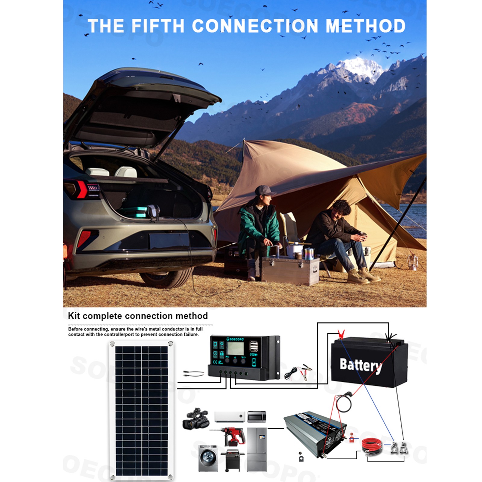 30000W Solar Power System | SOECOPO 200W Panel + Controller Inverter
