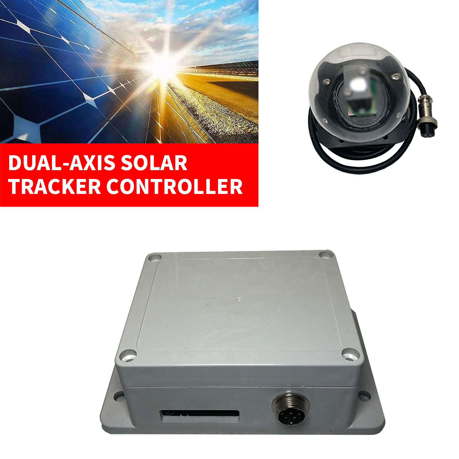 Dual-Axis Solar Tracker Controller Solar Track Support Automatic Manual Working