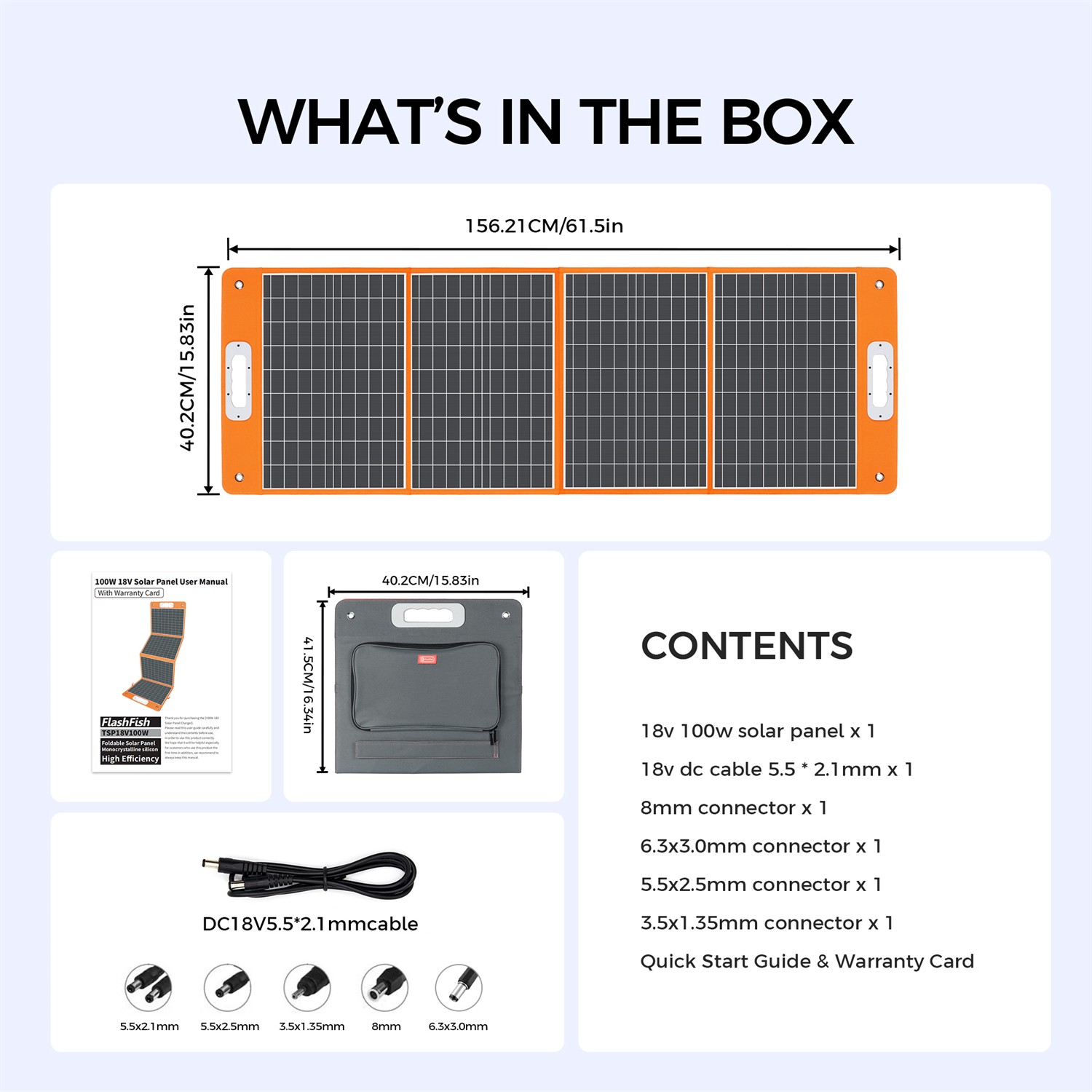 Flashfish T1200S Portable Power Station 1200W 768Wh With 2*Solar Panel 100W 18V