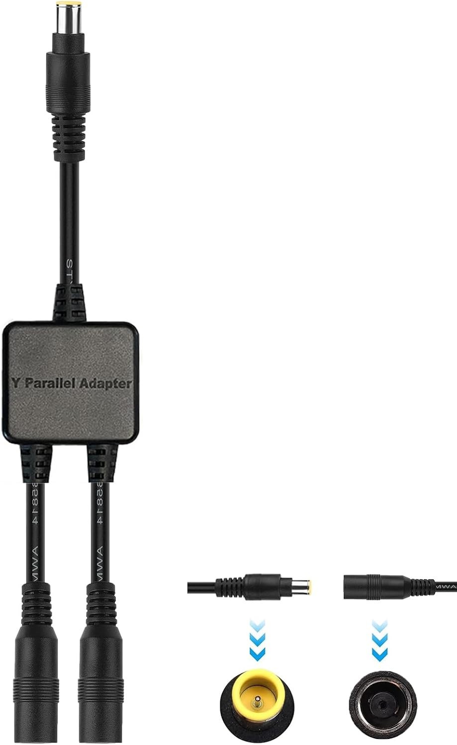 2-in-1 DC8mm Y Branch Parallel Adapter Cable for Solar Panels & Jackery