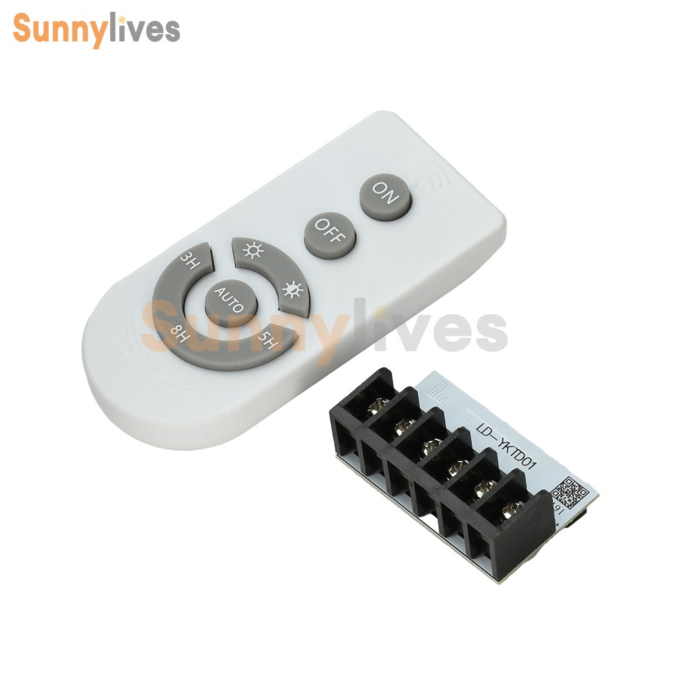 Solar Light Controller Board Auto On/Off Dusk to Dawn Remote Timer DC 3-24V