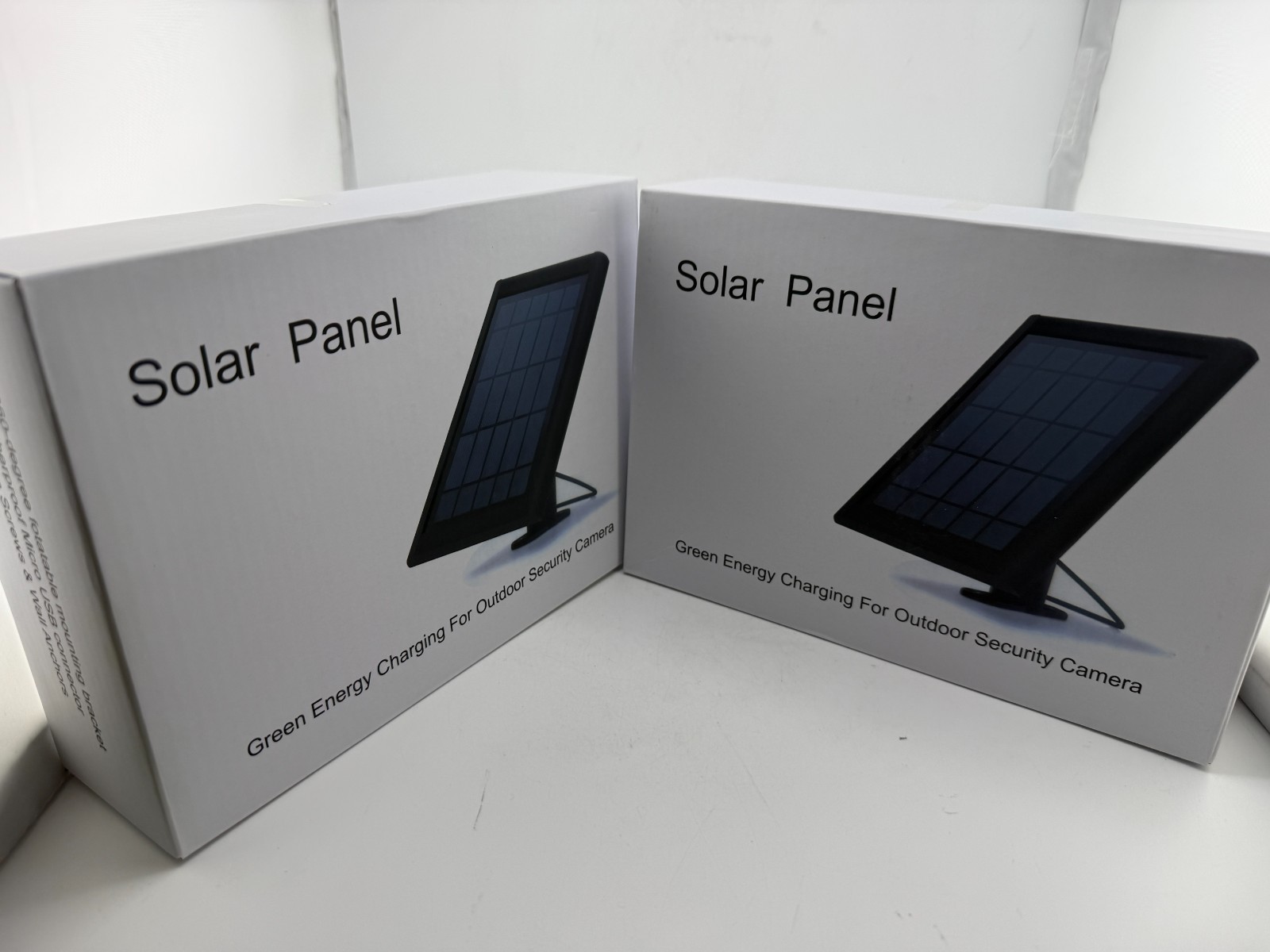 YUELAN 5W Solar Panel for Ring Stick Up Cam & Spotlight Cam Battery 2 Pack Black