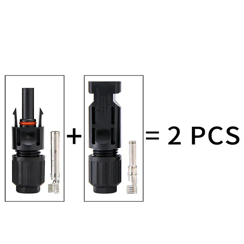 100Pcs PV DC Connector Kit 1000V/1500V 30A-60A IP67 IP68 for 2.5-6mm² Cable