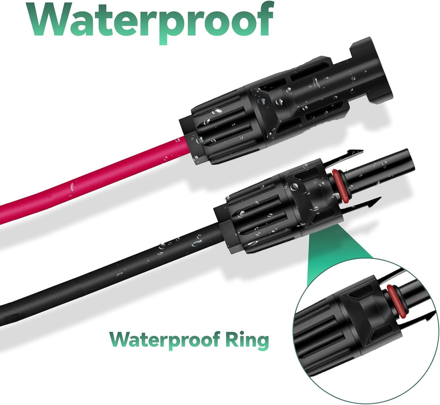6-in-1 Solar Connector Kit with Female and Male Connectors, Universal Solar Adap