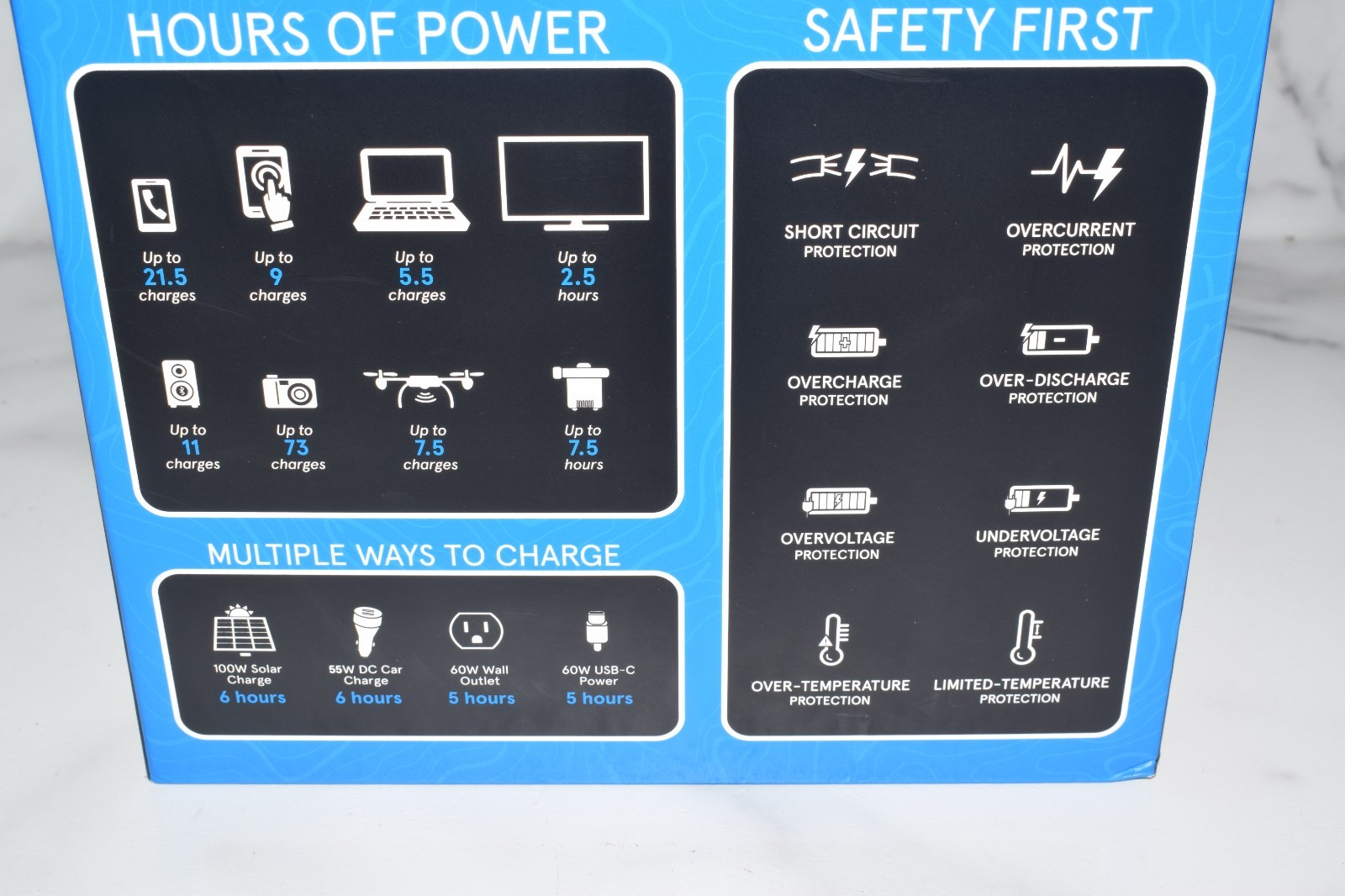 Power Ridge X-300 Portable Power Station 299Wh 83200mAh Lithium Solar Generator!