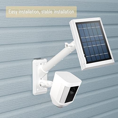 HOLACA 2-in-1 Vinyl Siding Clips for Ring Solar Panel Spotlight Cam White