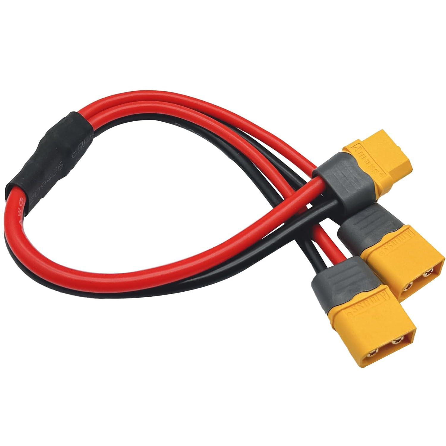 XT60H XT60 Upgrade Y Splitter Extension Cable 12 AWG XT60 Female to Dual XT60H