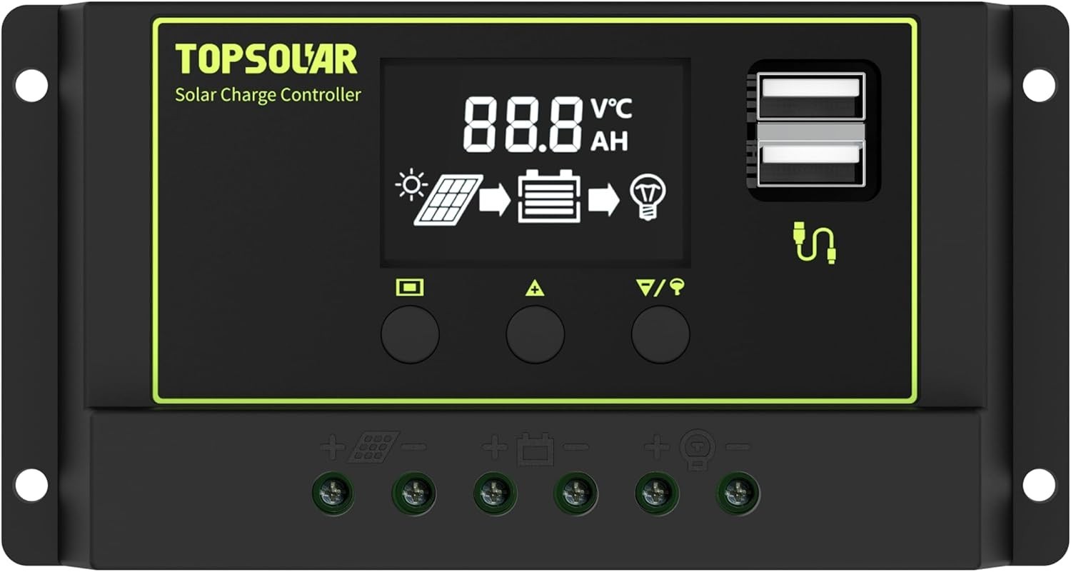 100W Monocrystalline Solar Panel Kit + Charge Controller