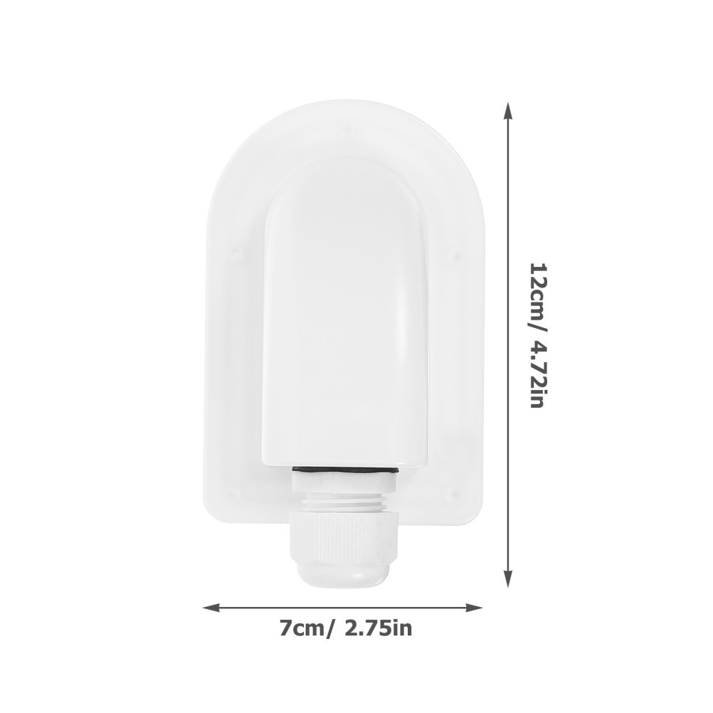 Solar Cable Entry Box ABS Waterproof Single Hole Wire Entry Case for RV Panels