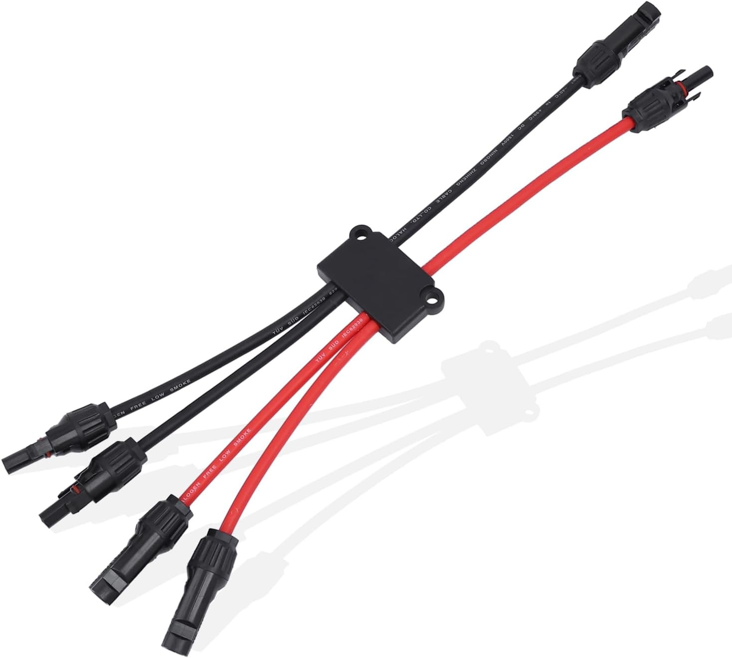 Solar Parallel Connectors for 2 Solar Panels, Tool-Free MC4 Solar Cable Split…
