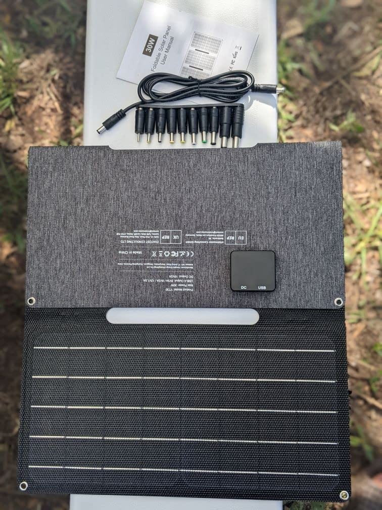 Open Box 30W Solar Charger Foldable Solar Panel for Power Station
