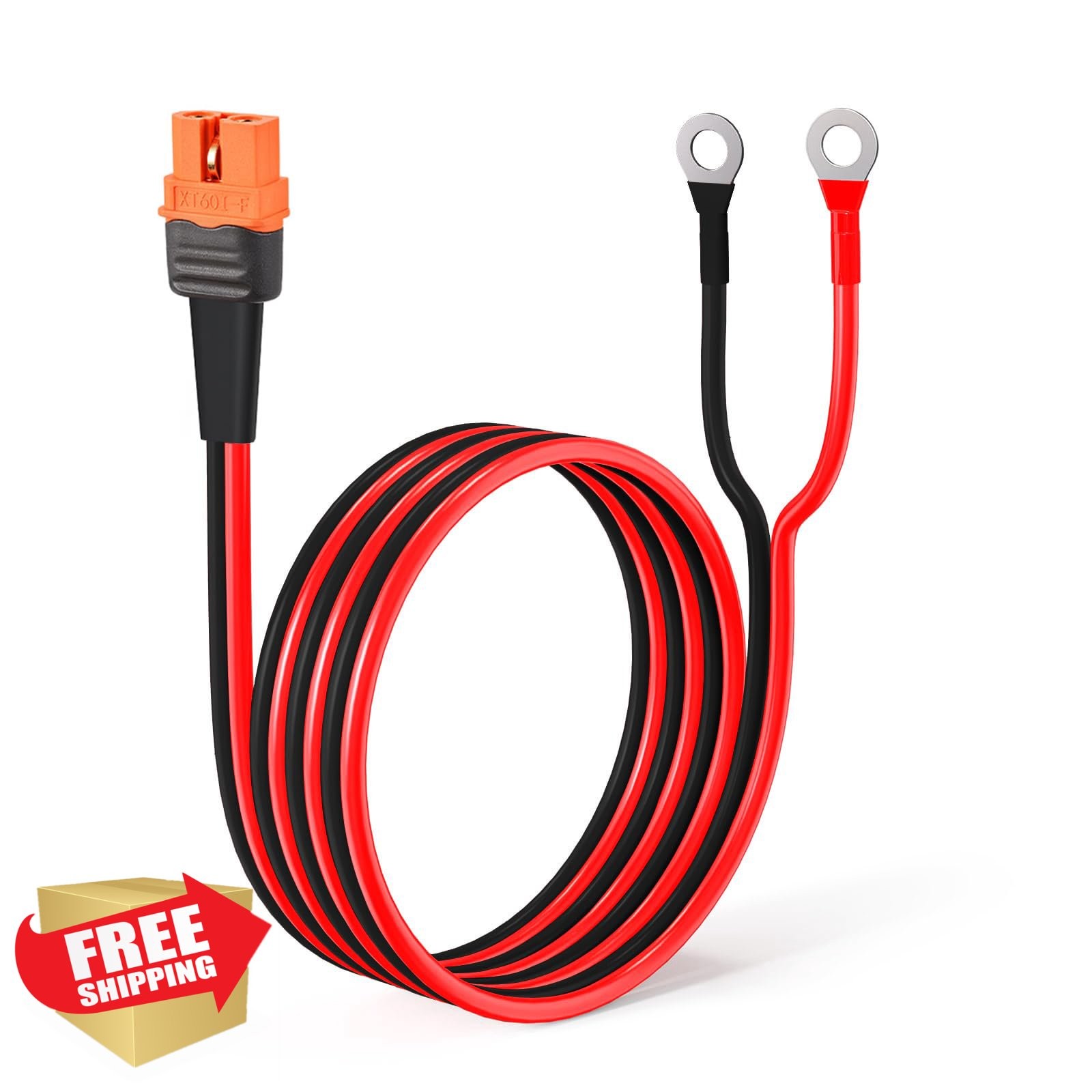 ELFCULB XT60i to O Ring Cable 5FT 10AWG