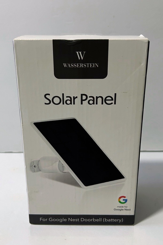 Solar Panel, Solar Panel Charger for Google Nest Cam Outdoor or Indoor, Battery