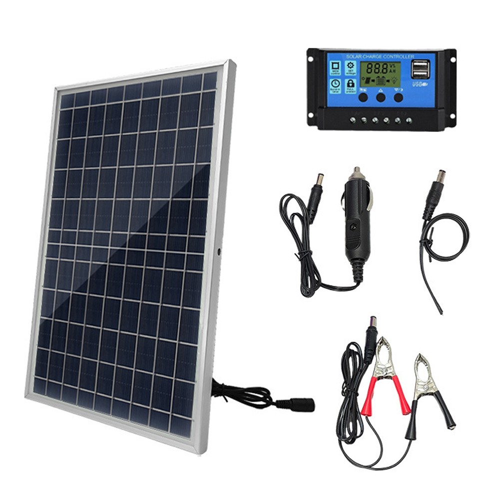 1-10W Polysilicon Solar Panel Set Solar Panel And Solar Recharge Controller IAKX