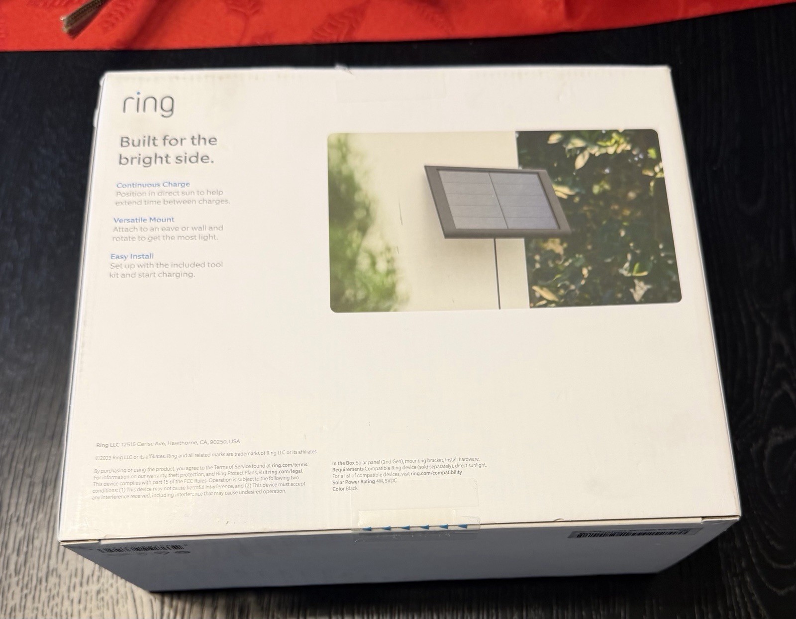 Ring solar panel ( 2nd Gen Black)