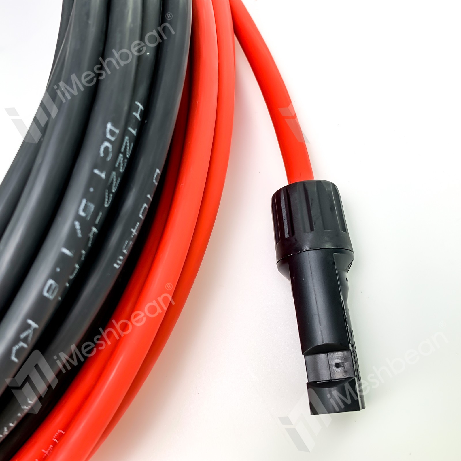 100 FT Solar Wire 10 AWG Solar Panel Extension Cable w/ Flexible Wire Connectors