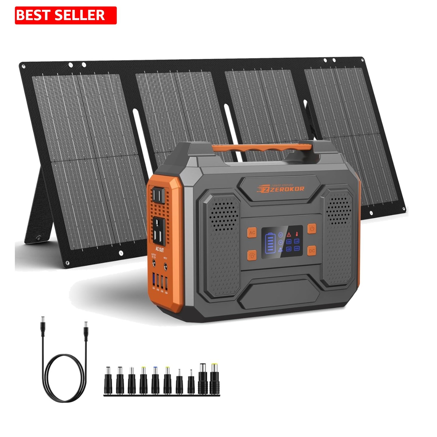 Compact 300W Solar Generator with Overload Protection – Perfect for Adventures